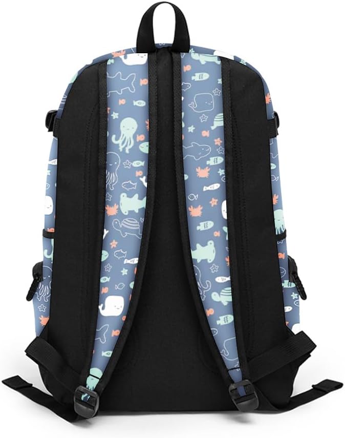 rickyh style School Backpack Travel Bag for Men & Women Lightweight College Back Pack with Laptop Compartmen