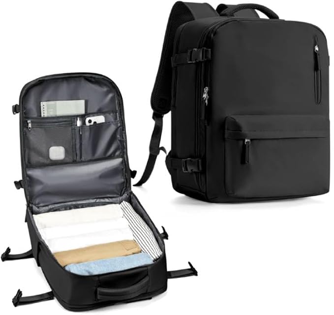 WONHOX Large Travel Backpack Carry on Flight Approved Laptop Work Business Backpack for Women Men Mochila de Viaje