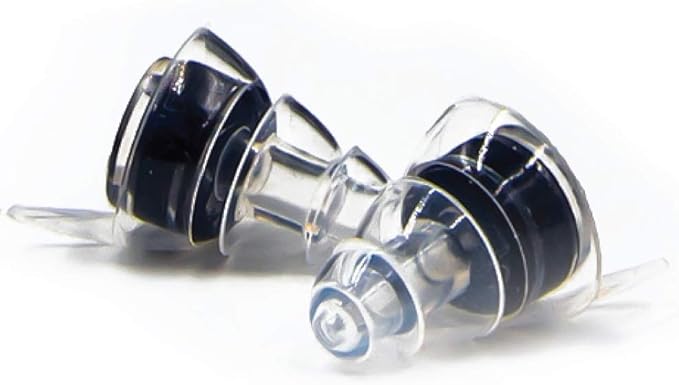 High-Fidelity Concert Earplugs Reusable Noise-Reduction Ear Plugs Set with Two Sizes Included - For Rave, Live Music, Festivals, Marching Bands, Loud Events, Fitness Classes