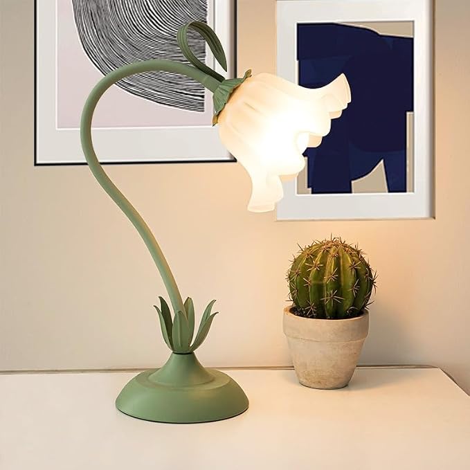 Table Top Grow Light for Indoor Plants – Decorative Desk Plant Light for Succulents Bonsai Cactus, Adjustable Desktop Grow Lights with Base, Cute Office Mini Grow Lamp