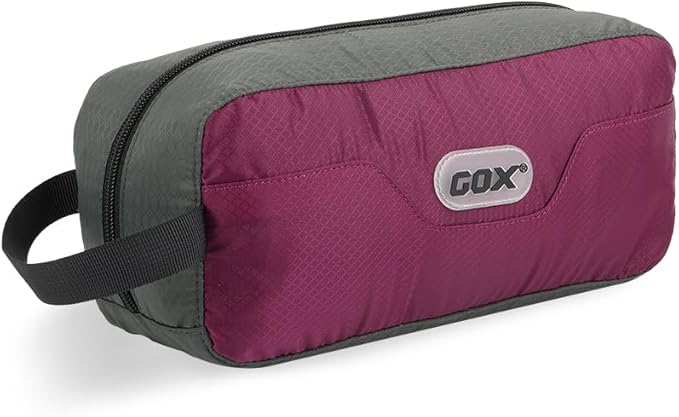 GOX Travel Small Toiletry Bag for Men Nylon Dopp Kit Medicine Bag Travel Organizer Pouch Shave Kits for Teens Toiletry Essentials Bathroom Compact Purple 9.8 * 4.3 * 3.3 Inches