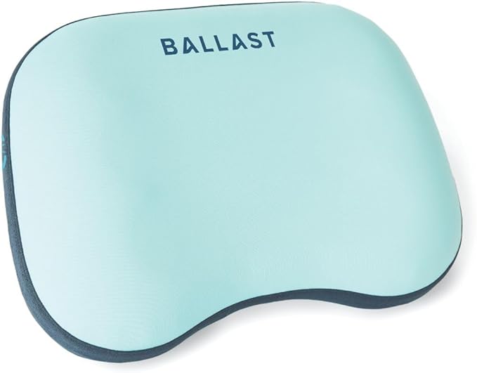 Ballast Beach Pillow - A Comfy Inflatable Camping Pillow That Stays Put On Windy Beaches, Great for Pools, Festivals, and Camping - Tropical Blue (Standard Edition)