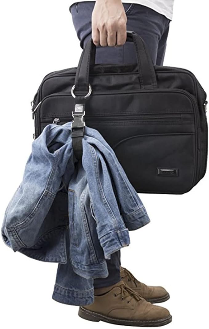 Add-A-Bag Luggage Strap Jacket Gripper, Luggage Straps Baggage Suitcase Belts Travel Accessories - Make Your Hands Free, Easy to Carry Your Extra Bags, (1x Black+1x Grey)