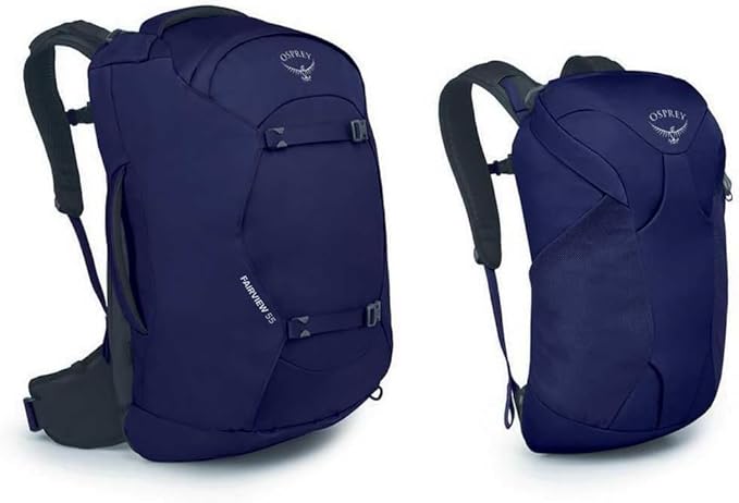 Osprey Fairview 55L Women's Travel Backpack, Winter Night Blue