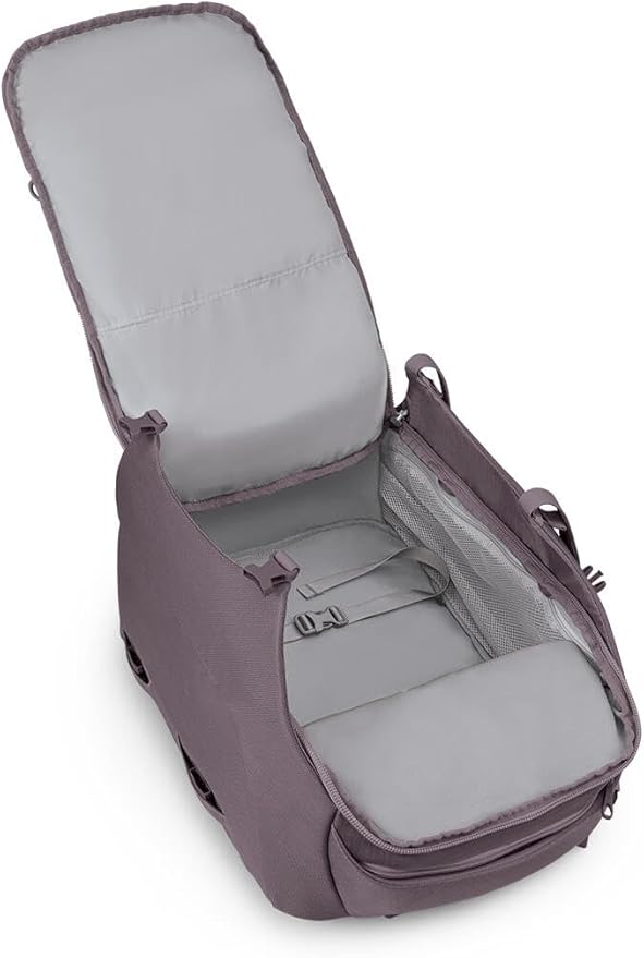 Osprey Sojourn Porter 46L Travel Backpack - Carry-On Compliant Luggage with StraightJacket Compression and Padded Laptop Sleeve - Durable Pack for International or Urban Travel, Graphite Purple