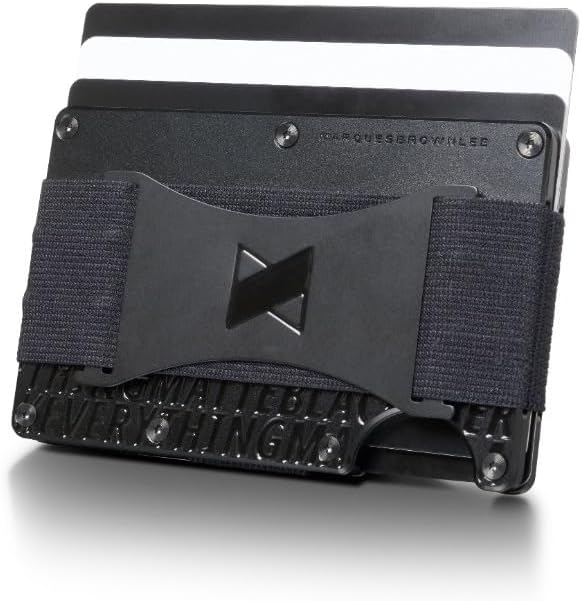 Ridge Wallet for Men - Slim Minimalist Compact Wallet and Card Holder, RFID Protected Front Pocket Wallets for Men with Integrated Cash Strap