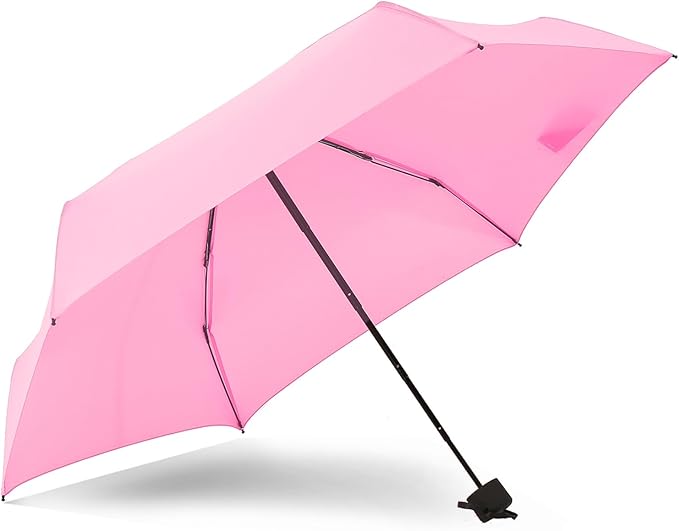 GAOYAING Small Mini Umbrella with Case Light Compact Design Perfect for Travel Lightweight Portable Parasol Outdoor Sun&Rain Umbrellas 34 Inches