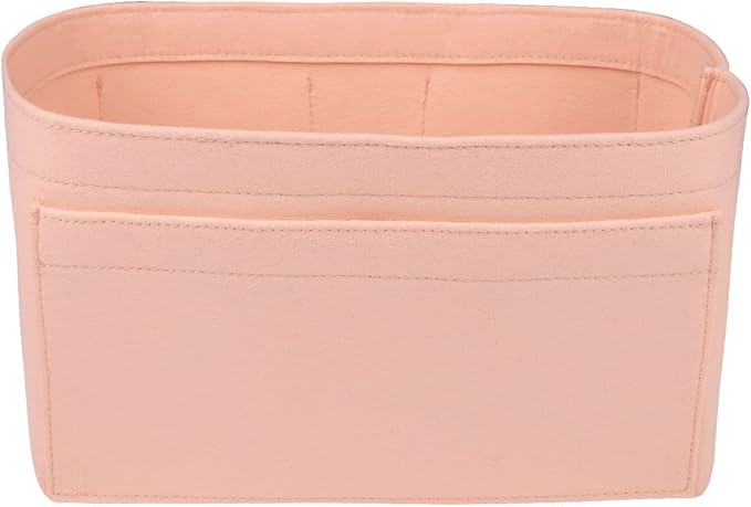 ZTUJO Purse Organizer Insert, Felt Bag Organizer For Handbag Purse Organizer,13 Colors, 6 Size (X-Large, Brush Pink)