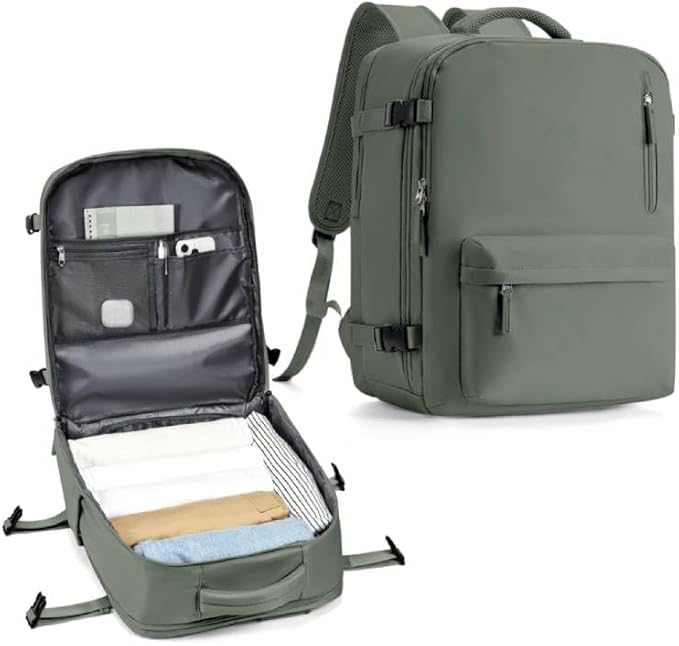 WONHOX Large Travel Backpack Carry on Flight Approved Laptop Work Business Backpack for Women Men Mochila de Viaje