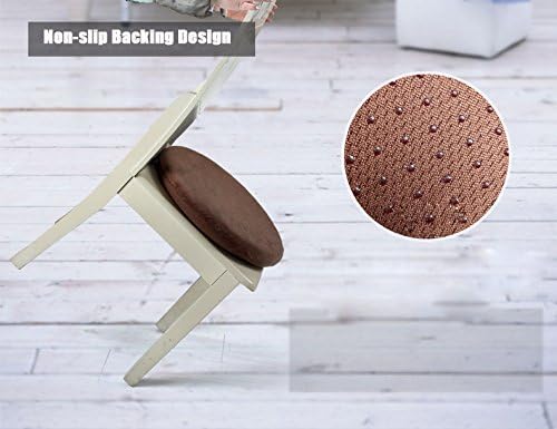Sigmat Memory Foam Seat Cushion Anti-Slip Soft Round Stool Cushion Chair Pad 20 Inch Grey