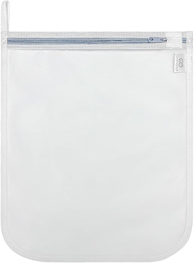 PROMEED Reusable Mesh Laundry Bag for Delicates, Large Size Wash Bag for Mulberry Silk Pillowcase Fitted Sheet Flat Sheet,1Pc Washing Machine Wash Bags for Shirt,Blouse,Underwear,Baby Clothes(20"x24")