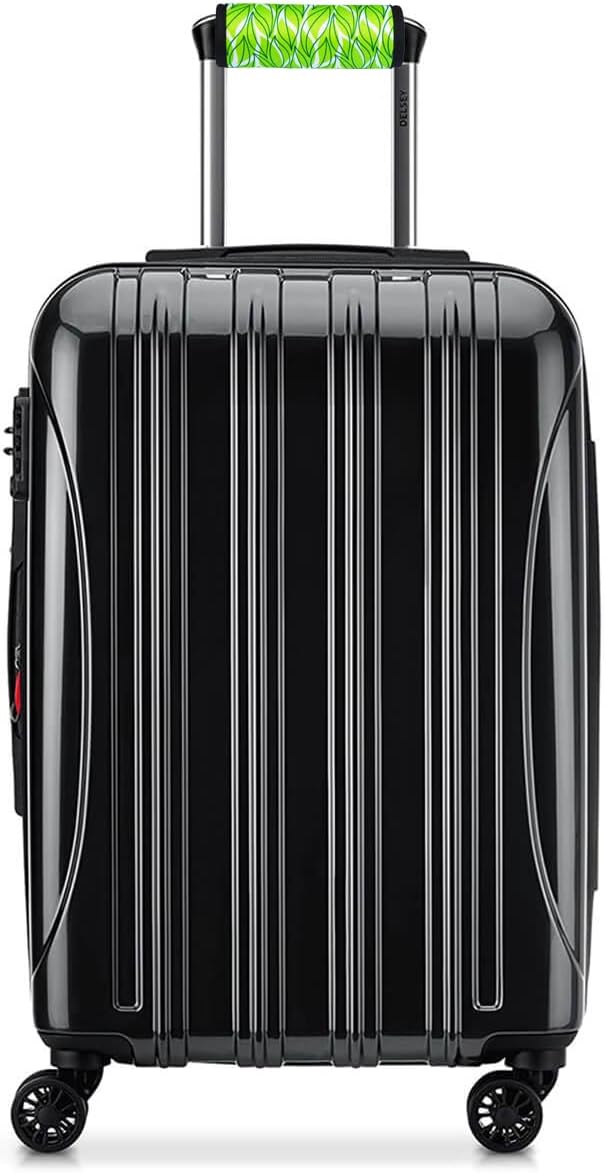 Neoprene Luggage Handle Wrap Fluorescent Colors Luggage Identifiers/Tags/Marker (Leaf)