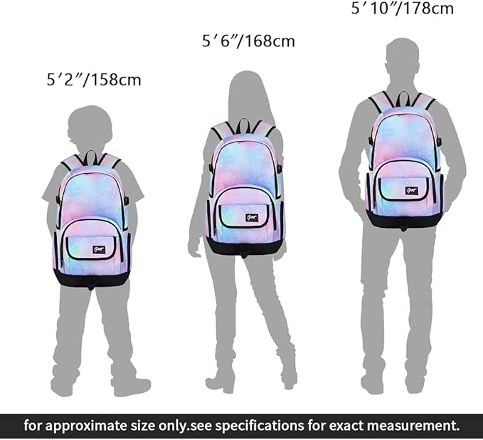 rickyh style School Backpack Travel Bag for Men & Women Lightweight College Back Pack with Laptop Compartmen