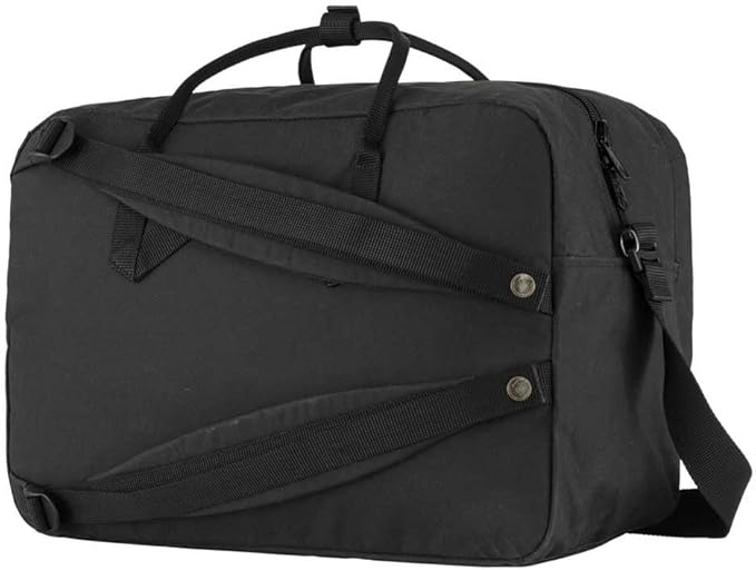 Fjallraven Kanken Weekender Bag, Large Travel Tote and Duffel for Overnight and Everyday Carry, Black