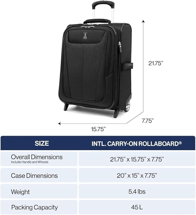 Travelpro Maxlite 5 Softside Expandable Upright 2 Wheel Carry-on Luggage, Lightweight, 20-Inch — Orchid Pink Purple