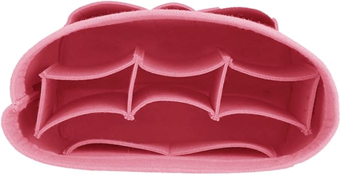 ZTUJO Purse Organizer Insert, Felt Bag Organizer For Handbag Purse Organizer,13 Colors, 6 Size (Small, Light Pink)
