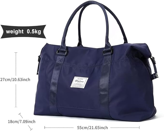 HYC00 Travel Duffel Bag,Carry-on Overnight Weekender Bags for Women,Sports Tote Gym Bag with Wet Pocket