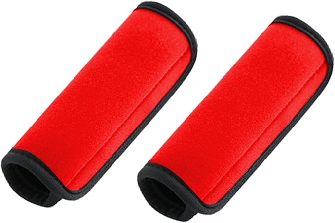2 Pack Luggage Handle Wraps for Luggage Suitcase Travel Bags (Red)