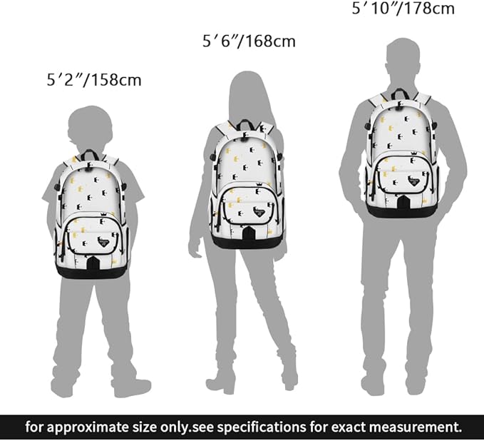 rickyh style School Backpack Travel Bag for Men & Women Lightweight College Back Pack with Laptop Compartmen