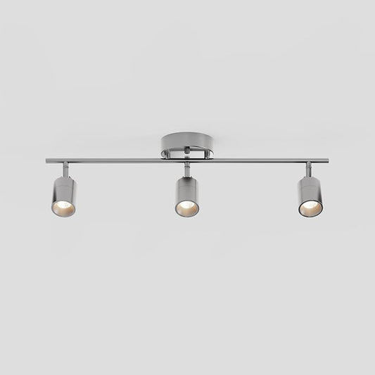 Shura Brushed Nickel 3-Light Track Light with Rotatable Heads, Integrated LED Bulbs, 2 ft. Track Lighting Kit, 3000k, 1470 Lumens