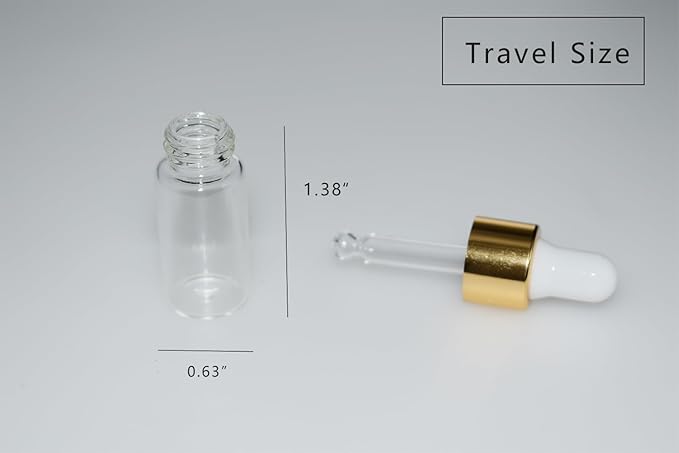 Small Dropper Bottle, 10pcs 4ml Mini Sample Dropper Bottles Mini Makeup Containers for Travel Liquids Tiny Glass