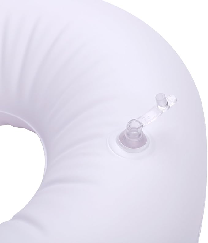 PENINSULA LOVE Kids Inflatable Travel Pillow Adjustable U Shaped Neck Support Pillow with Washable Cover Soft Memory Foam Head Support Travel Accessories for Airplane, Car, Train, Bus