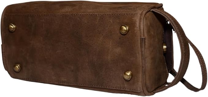 Premium Buffalo Leather Unisex Toiletry Bag/Leather Travel Kit