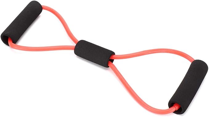 ZJchao 8 Shaped Resistance Bands, Elastic Fitness Pulling Rope Chest Expander Yoga Rubber Tension Band for Abdomen Waist Arm Leg Stretching Fitness Training