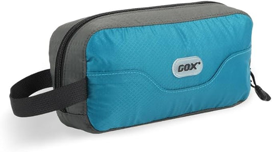 GOX Travel Small Toiletry Bag for Men Nylon Dopp Kit Medicine Bag Travel Organizer Pouch Shave Kits for Teens Toiletry Essentials Bathroom Compact (Peacock, 7.9 * 3.7 * 2 Inches)