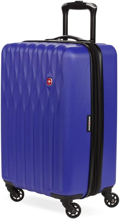SwissGear 8018 Expandable Luggage, Hard Shell Carry-On Luggage with Spinner Wheels