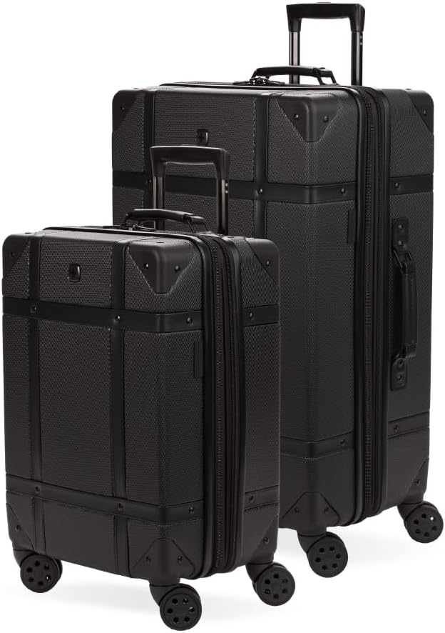 SwissGear 7739 Hardside Luggage Trunk with Spinner Wheels, Blush, 2-Piece Set (19/26)