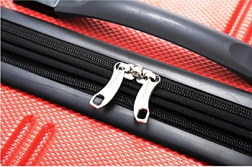 Rockland Melbourne Hardside Expandable Spinner Wheel Luggage, RED, 2 Piece (20"/28")