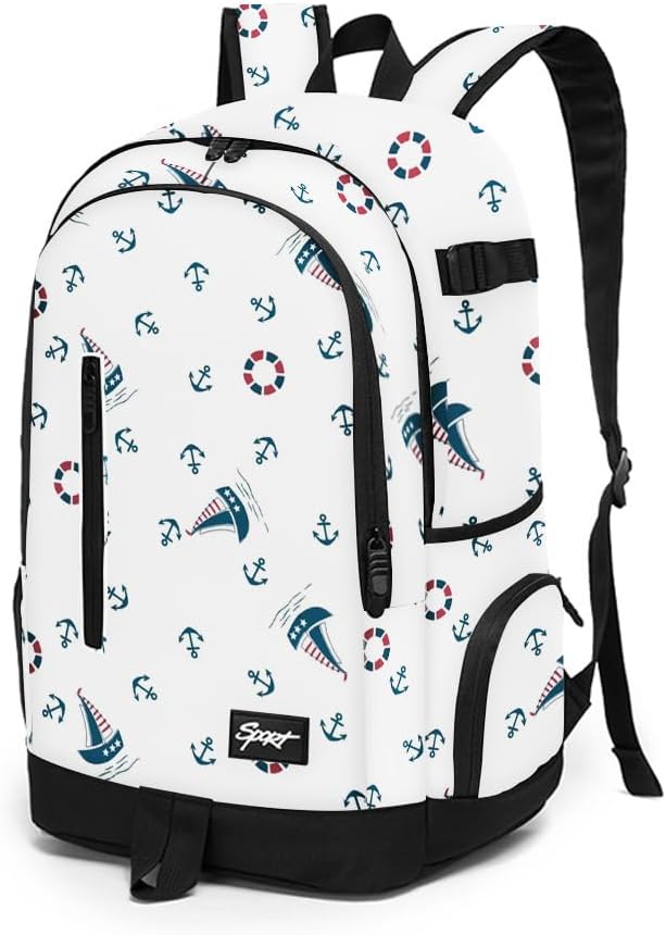 rickyh style School Backpack Travel Bag for Men & Women Lightweight College Back Pack with Laptop Compartmen