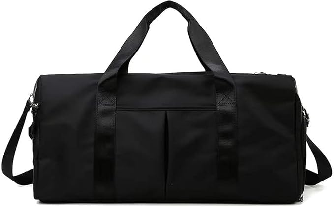 Men and Women's Travel Bag With Shoe Compartment Sports Tote Gym Bag Weekender Overnight Shoulder Bag Large