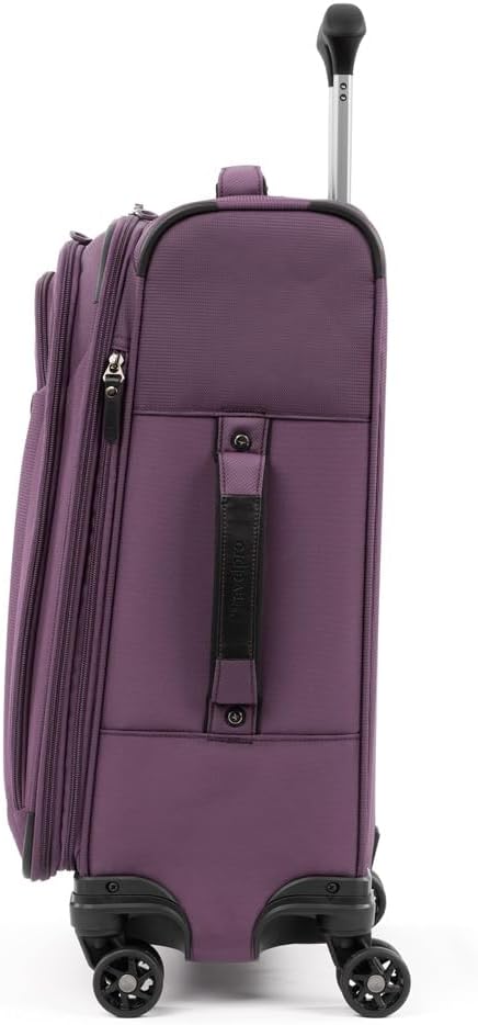Travelpro Tourlite Softside 21" Expandable Luggage with 4 Spinner Wheels, Lightweight Suitcase, Carry-On, Deep Purple