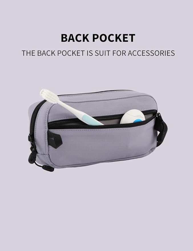GOX Travel Toiletry Bag Dopp Kit Case for Men Multifunction Packing Organizer Pouch (Lavender purple)