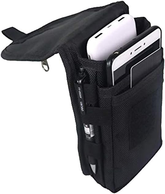 Dual Phone Holster,Phone Belt Pouch,Tactical Cell Phone Holster,Molle Carrying Case,Large Smartphone Pouch,Belt Clip Tool Pouch,Multi-Purpose Cellphone Holder for Hiking,Camping,Working