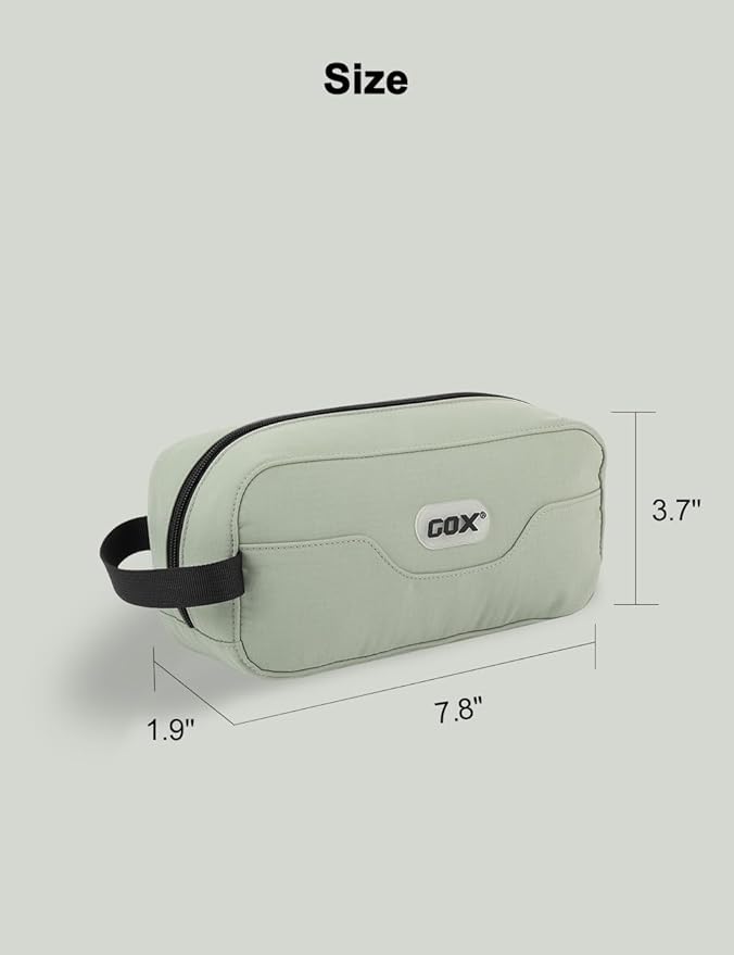 GOX Travel Toiletry Bag Dopp Kit Case for Men Multifunction Packing Organizer Pouch (Mint Green)