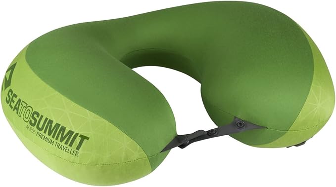 Sea to Summit Aeros Premium Traveller Inflatable Neck Pillow, Lime