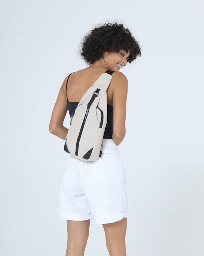 WATERFLY Medium Crossbody Sling Backpack Anti Theft Backpack for Traveling Chest Shoulder Bag