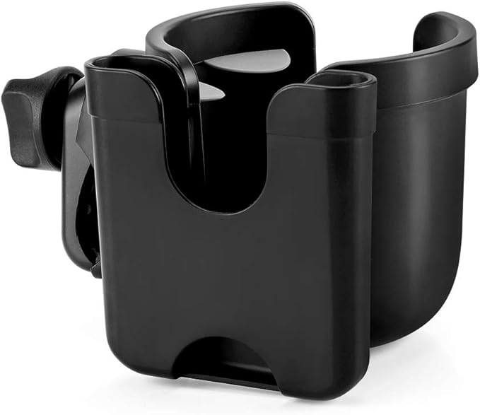 Accmor Stroller Cup Holder with Phone Holder, Bike Cup Holder, Universal Cup Holder for Uppababy Nuna Doona Strollers, 2-in-1 Cup Phone Holder for Stroller Bike Wheelchair Walker Accessory