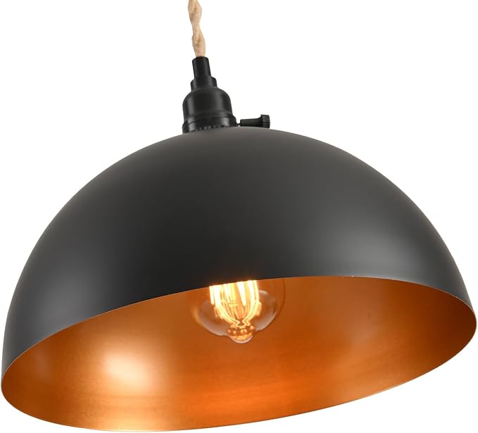 3-Light Hanging Light with Plug in Cord,Plug in Pendant Light 22ft Hemp Rope Pendant Lighting Vintage 3-Light Hanging Lamp Fixtures for Kitchen Island Living Room Bedroom