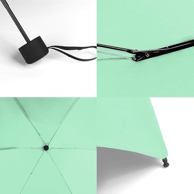 GAOYAING Small Mini Umbrella with Case Light Compact Design Perfect for Travel Lightweight Portable Parasol Outdoor Sun&Rain Umbrellas 34 Inches
