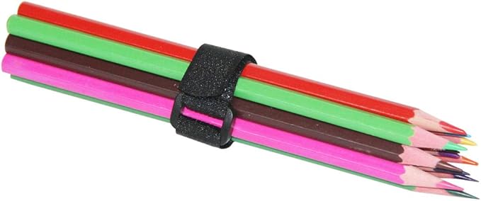 YiwerDer [30 Pack] 8 Inch Hook and Loop Straps Reusable Fastening Cable Strap, Durable Self Adhesive Cable Ties to Keep Your Place from Tangled Messes of Cord