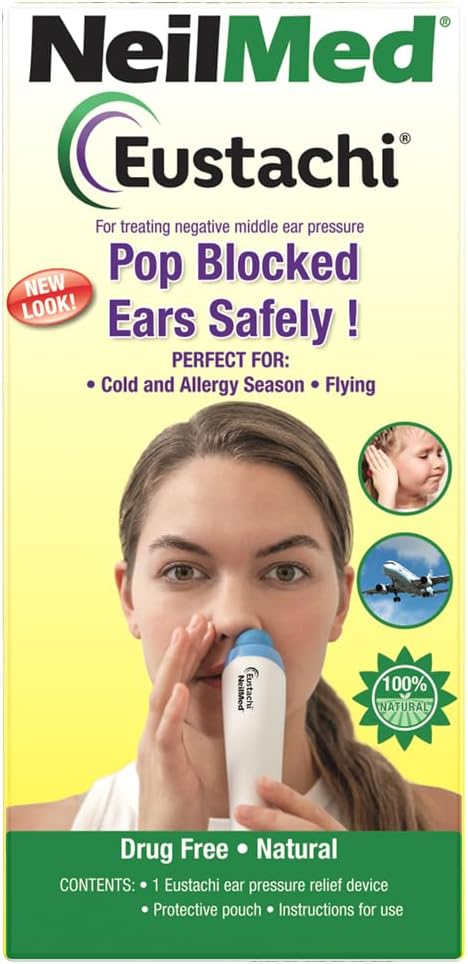 NeilMed Eustachi-Eustachian Tube Exercise-Pop Blocked Ears Safely. Helps Relieve Ear Pressure