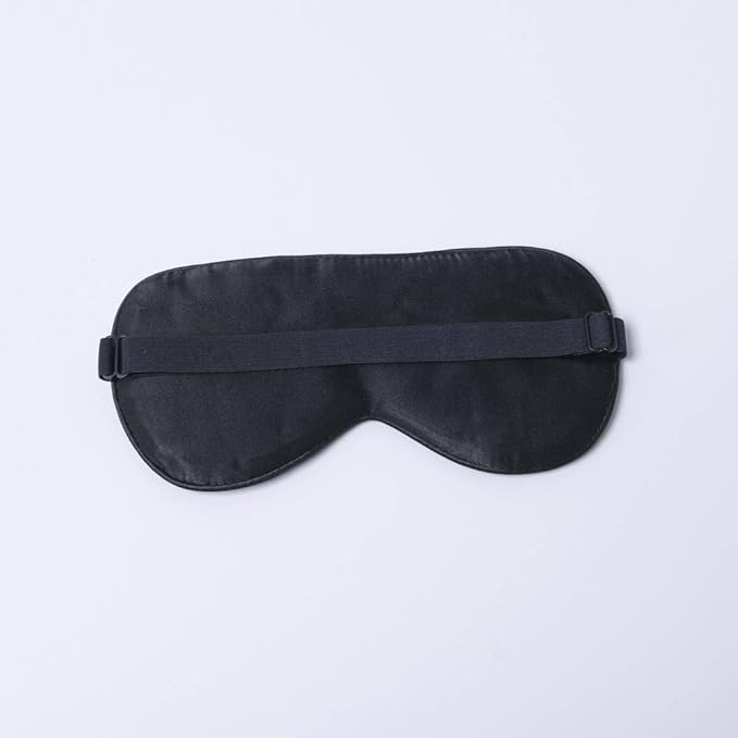 Tim & Tina Silk Sleep Mask for Women Men Comfortable Blindfold Eye Mask with Adjustable Strap for Travel Yoga Nap Shift Work (Navy Blue (Long Eyelashes))