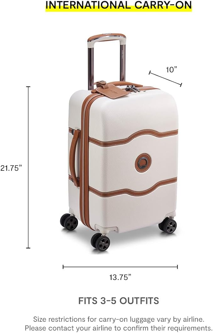 DELSEY PARIS Chatelet Air 2.0 Hardside Luggage with Spinner Wheels, Angora, 2 Piece Set (19/28)