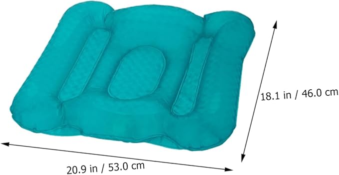 1pc Inflatable Bathtub Seat Cushion Suction Cup Water Injection Inflation Comfortable for Bathing