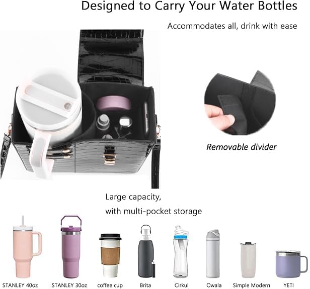 Stanley Purse Cup Holder Bag- Outdoor Portable Crossbody Bag for Stanley Cup Tumbler Purse