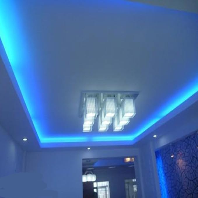 1/2" Rope Lights, 23ft 2-Wire Waterproof LED Rope Light Kit, 110V-120V PVC 30 LED/M Tube Lights Strip for Background, Outdoor, Christmas, Home Decoration(Blue)